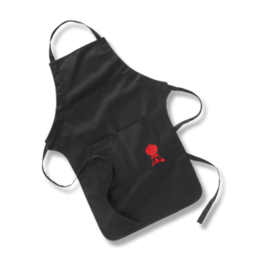 Weber - Black Apron with Red Kettle motif